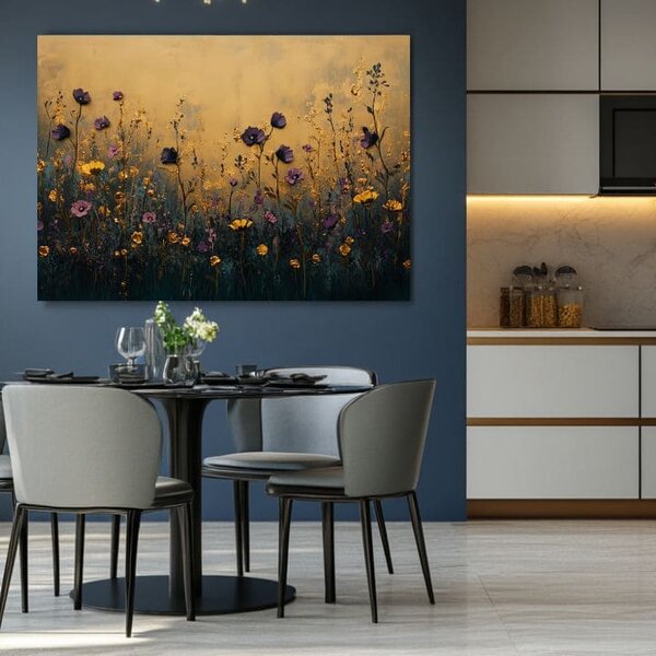 Pajiște de seară | finisată de mâna artistului - 40x60 cm
