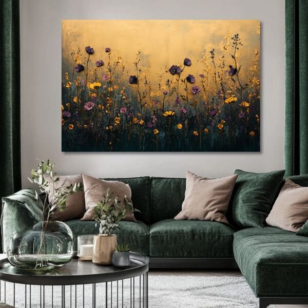 Pajiște de seară | finisată de mâna artistului - 40x60 cm