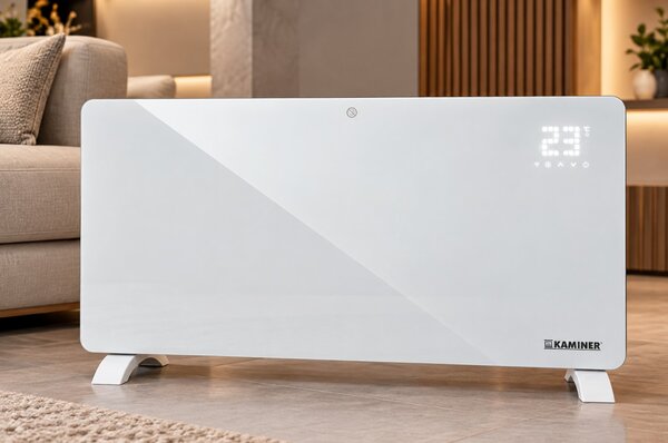 Convector electric din sticlă Kaminer 26573 panou de încălzire