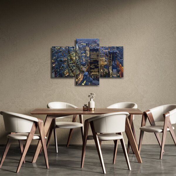 Tablou - Panorama de seară a Londrei (90x60 cm)