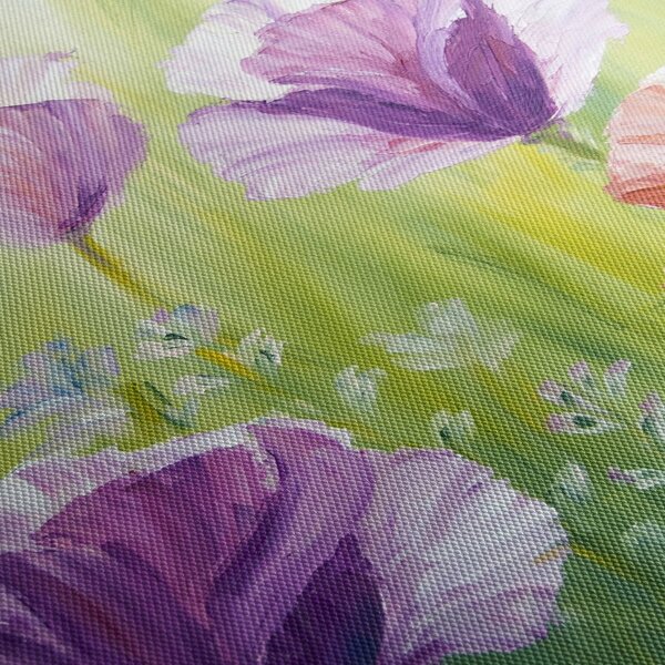 Tablou - Maci (cu ceas) (90x30 cm)