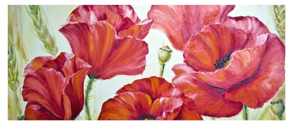Tablou - Mac - flori (120x50 cm)