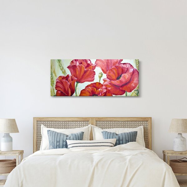 Tablou - Mac - flori (120x50 cm)
