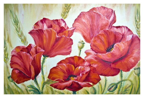 Tablou - Mac - flori (90x60 cm)