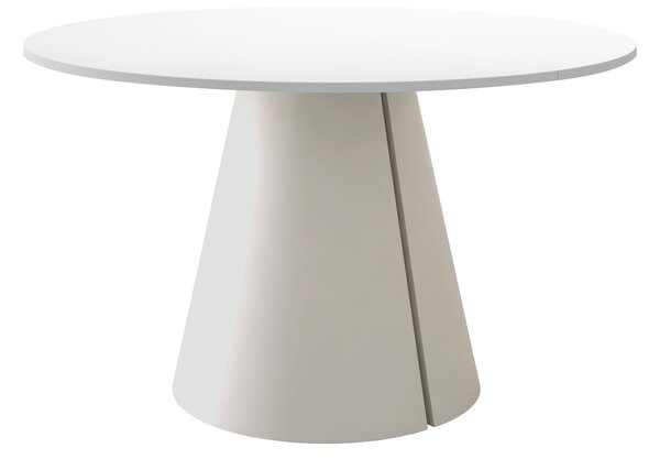 Masă Oswego 168Cașmir, Alb, 8cm, ExtensieExtensie, PAL laminat, Metal