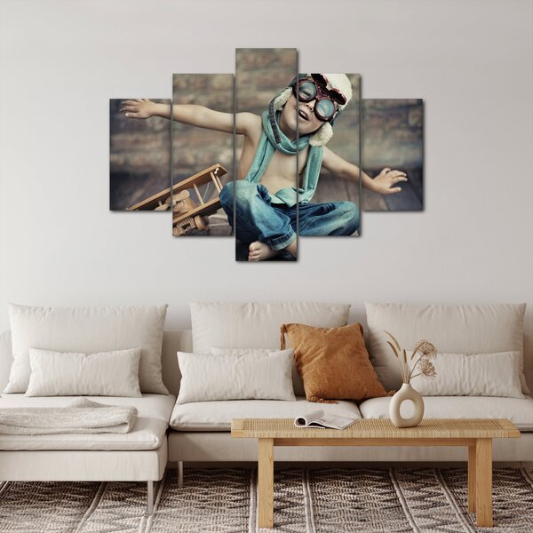 Tablou - Tânăr aviator (150x105 cm)