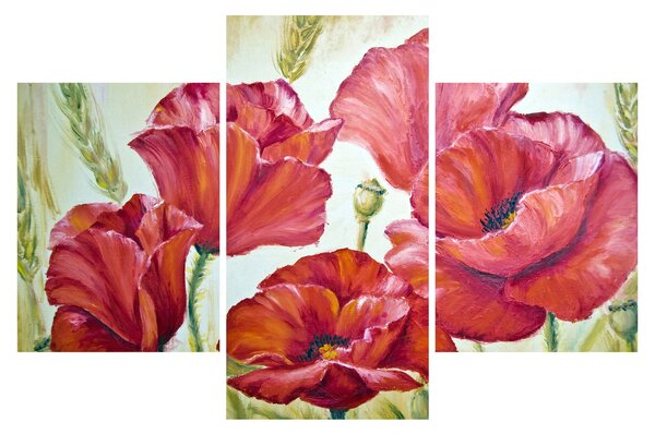 Tablou - Mac - flori (90x60 cm)