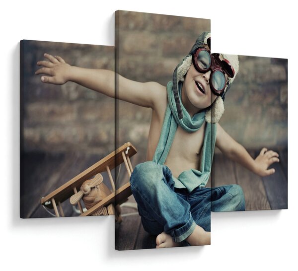 Tablou - Tânăr aviator (90x60 cm)