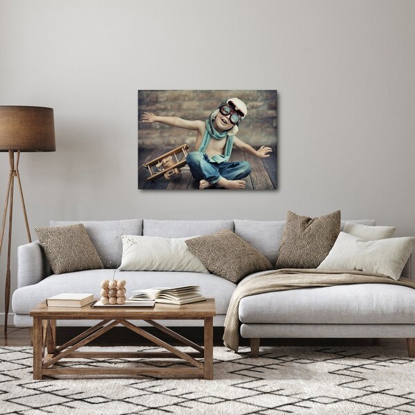 Tablou - Tânăr aviator (70x50 cm)