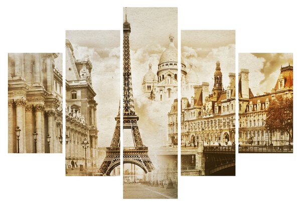 Tablou - Monumente din Paris (150x105 cm)