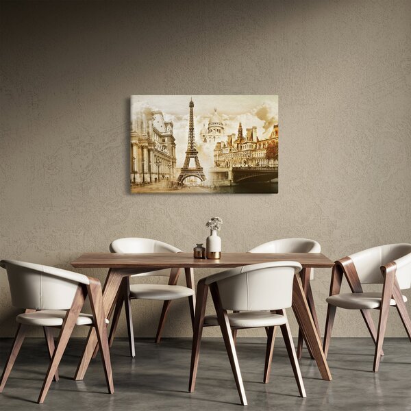 Tablou - Monumente din Paris (90x60 cm)