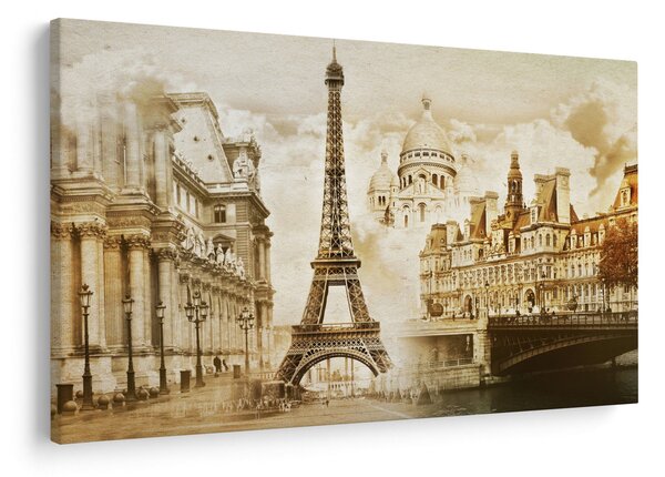 Tablou - Monumente din Paris (90x60 cm)