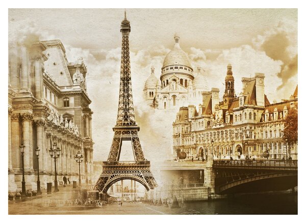 Tablou - Monumente din Paris (70x50 cm)