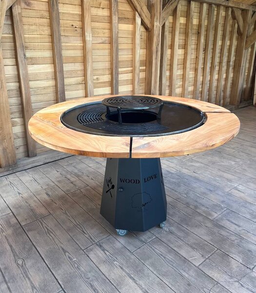 Grătar Fire Circle 1430mm + CADOU Platou de servire XL „Butcher Style”