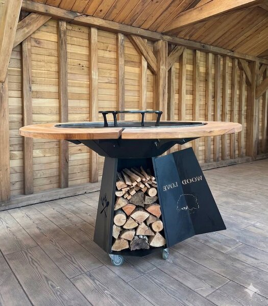 Grătar Fire Circle 1430mm + CADOU Platou de servire XL „Butcher Style”