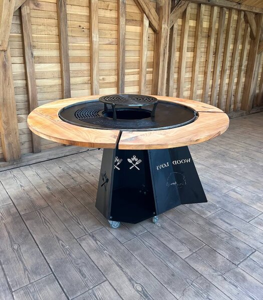 Grătar Fire Circle 1430mm + CADOU Platou de servire XL „Butcher Style”
