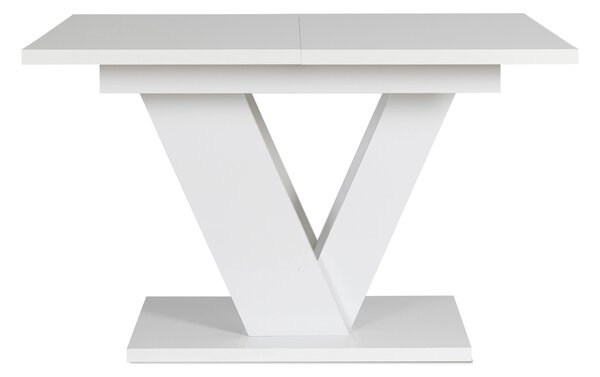 Masă sufragerie extensibilă Comentado (alb lucios) (pentru 4-6 persoane). Promo -20%. 1119009