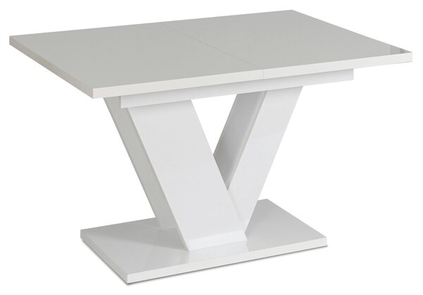 Masă sufragerie extensibilă Comentado (alb lucios) (pentru 4-6 persoane). Promo -20%. 1119009