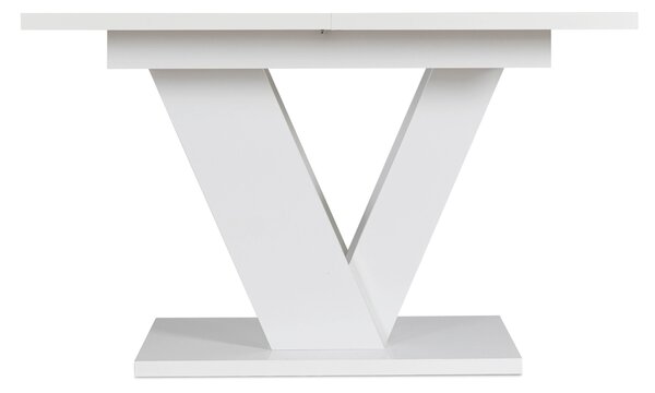 Masă sufragerie extensibilă Comentado (alb lucios) (pentru 4-6 persoane). Promo -20%. 1119009