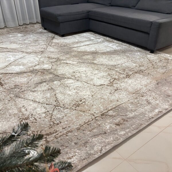 Covor Sufragerie Dormitor, Model Itea 42017 120, Crem Bej 195x300