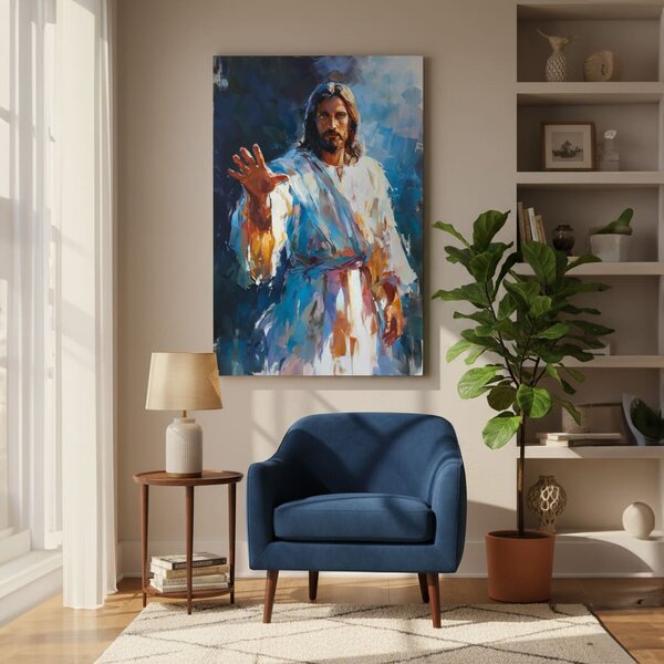 Iisus al luminii | finisată de mâna artistului - 40x60 cm