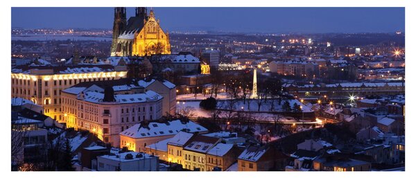 Tablou - Catedrala Sf. Peter și Paul, Brno, Republica Cehă (120x50 cm)