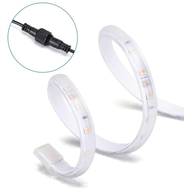 Bandă LED solară dimabilă Aigostar LED/5W/3,2V 5 m 6500K IP65 + telecomandă