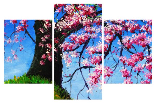 Tablou - Cireș înflorit - pictură (90x60 cm)