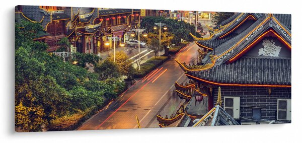 Tablou - Qintai Road, Chengdu, China (120x50 cm)