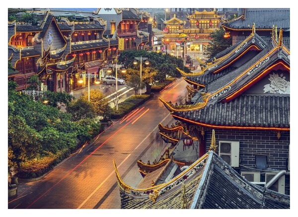 Tablou - Qintai Road, Chengdu, China (70x50 cm)