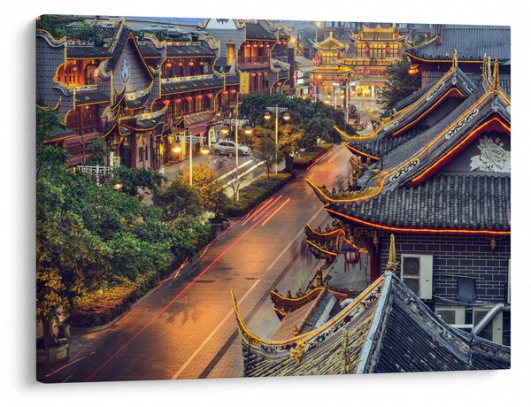 Tablou - Qintai Road, Chengdu, China (70x50 cm)