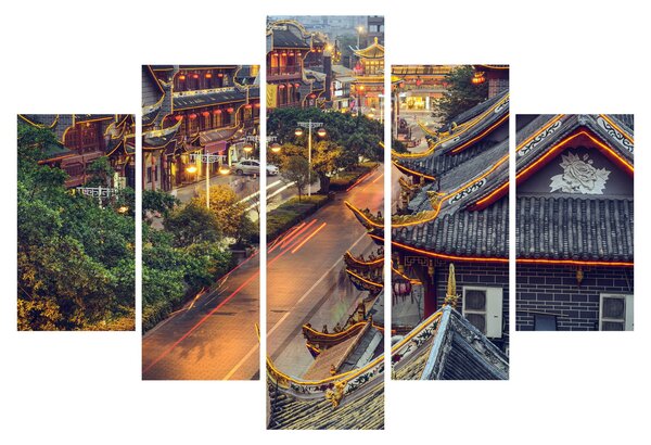 Tablou - Qintai Road, Chengdu, China (150x105 cm)