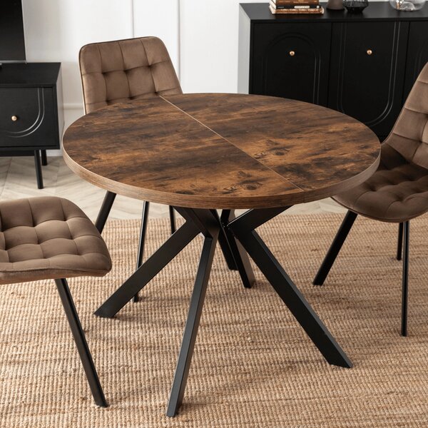 Masă sufragerie extensibilă Lavar (Stejar rustic) (pentru 4-10 persoane). Promo -20%. 1129016