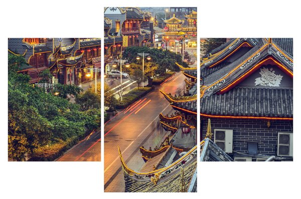 Tablou - Qintai Road, Chengdu, China (90x60 cm)