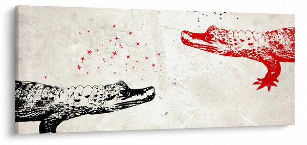 Tablou - Crocodili (120x50 cm)