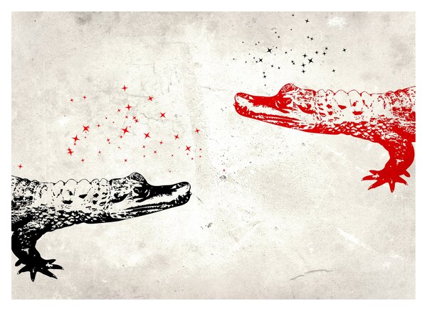 Tablou - Crocodili (70x50 cm)