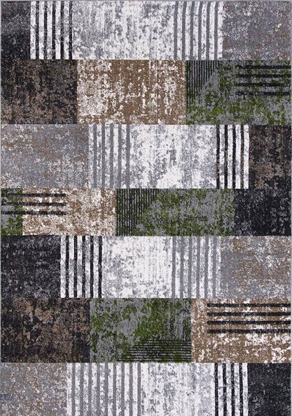 Covor Living Dormitor, Model Kolibri 11583 GB92, Gri Maro Verde Dreptunghi, 200x300