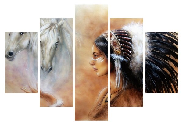 Tablou - Farmecele indienilor (150x105 cm)