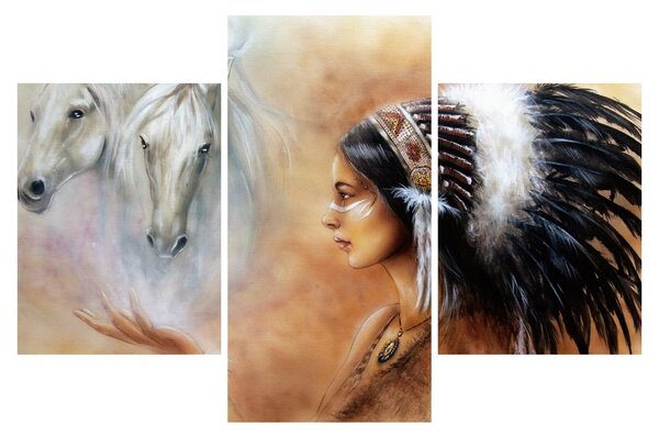 Tablou - Farmecele indienilor (90x60 cm)