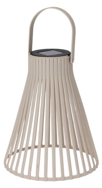 Lampă solară decorativă, cu LED, cu agățătoare, 24 cm, culoare crem