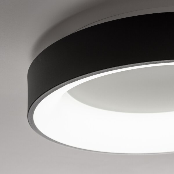 Brilagi - Lampă de tavan LED dimmabilă 40W/230V 3000-6500K neagră + telecomandă