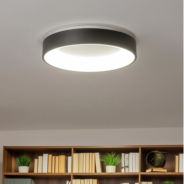 Brilagi - Lampă de tavan LED dimmabilă 40W/230V 3000-6500K neagră + telecomandă