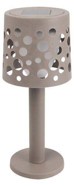 Lampă solară cu LED, pentru grădină, terasă și exterior, culoare taupe