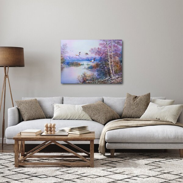 Tablou - Sosirea toamnei, pictură în ulei (70x50 cm)