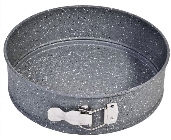 Tava metalica rotunda Pufo Cook pentru copt prajituri, cu baza detasabila- ideala pentru torturi si deserturi perfecte