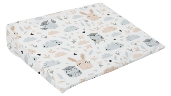 Perna antireflux cu husa bumbac detasabila 30x38 cm Kidizi Forest Friends