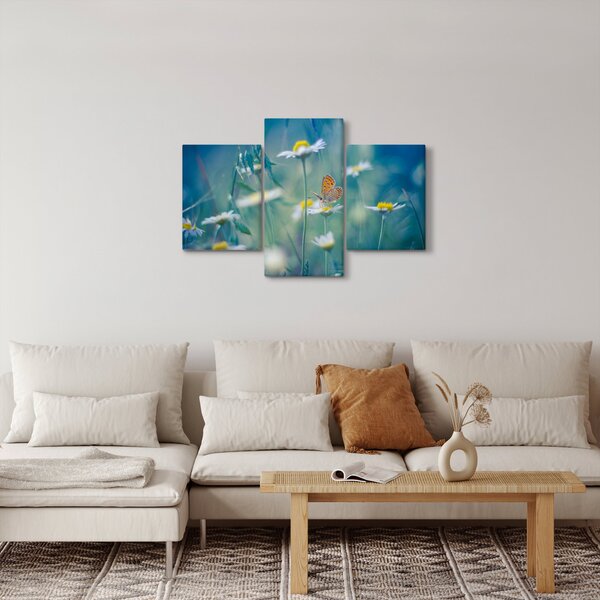 Tablou - Fluture pe margaretă (90x60 cm)