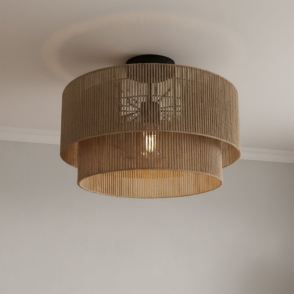 Lampă suspendată Toolight 46cm, 1xE27, APP1838-1F, maro, OSW-01669