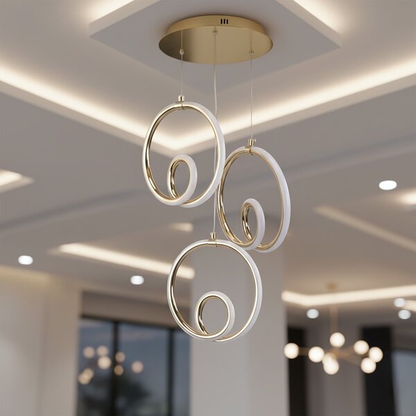 Lampa LED LHJ095-3CP GOLD