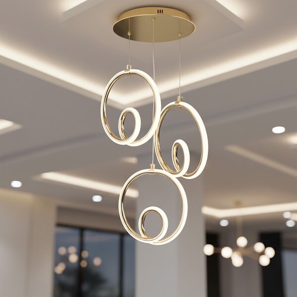 Lampa LED LHJ095-3CP GOLD